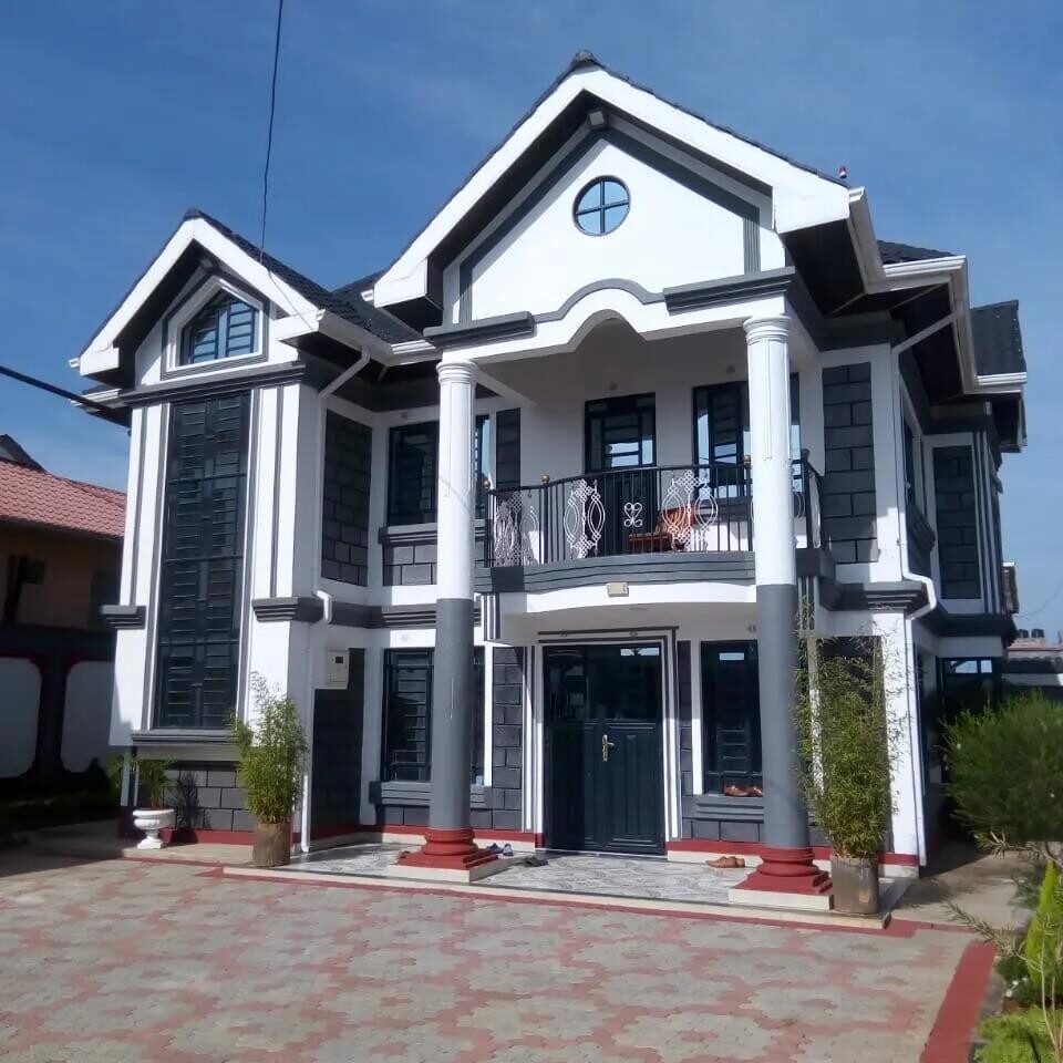 Completed two-storey home at Kamulu Gardens, Nairobi built by Chaschase Enterprise Ltd