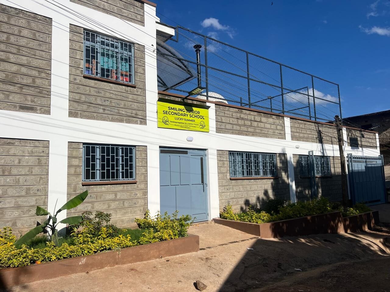 Completed Smiling Junior Secondary School block in Lucky Summer, Nairobi